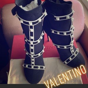 ROCKSTUD SOCK BOOTIE 105MM Size 7